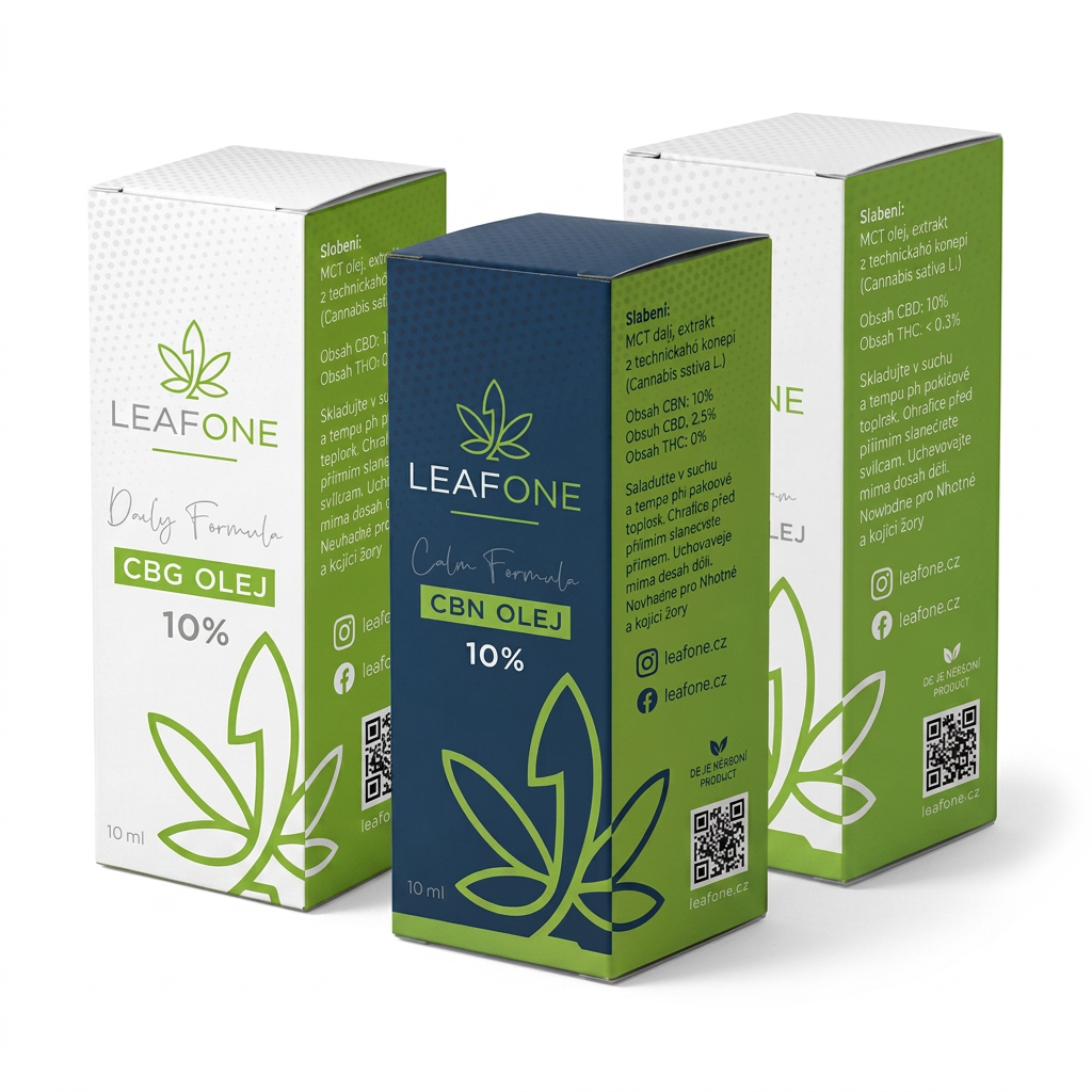 CBD, CBN, CBG oleje LeafOne